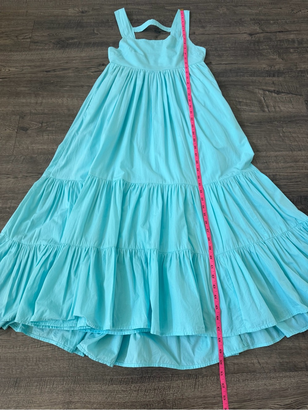 Anthropologie XXS Aqua Open Back Tiered Midi Dress Smocked Pockets - Picture 13 of 15